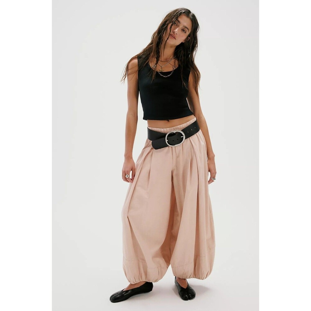 Free People Moonflower Balloon Trousers Pants Mid Rise Pull-on Solid XS 290124